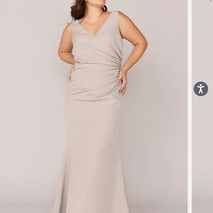 Elegant Sleeveless Gray Dress